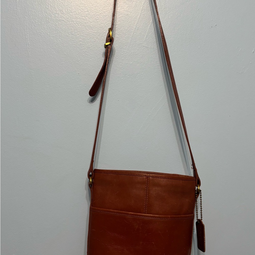 Coach Tan Leather Crossbody Bag